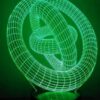 3D Acrylic Ring Night Light Illusion Lamp